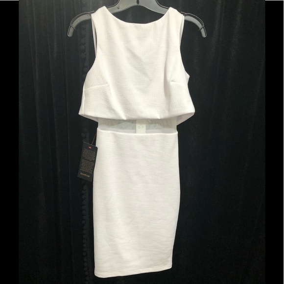 bebe Dresses & Skirts - SOLD Stunning Bebe White Dress w/Shrug Jacket NWT